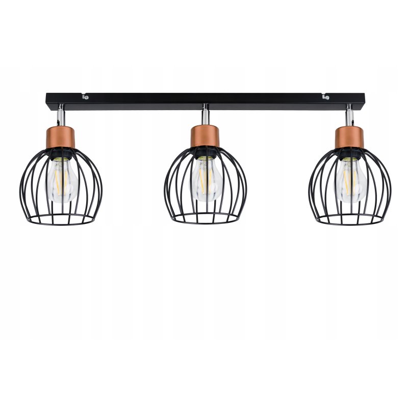 LAMPA sufit PLAFON ŻYRANDOL regulowany loft KULA 3