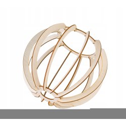 LAMPA plafon ruchomy żyrandol sufitowa KULA Drewno