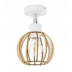 LAMPA KINKIET E27 żyrandol regulowany loft Drewno