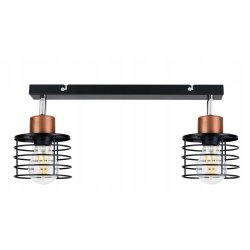 LAMPA PLAFON ŻYRANDOL regulowany loft SPRĘŻYNA 2