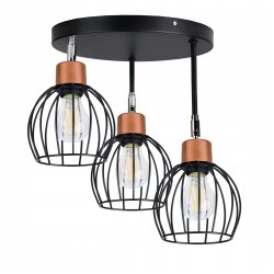 LAMPA PLAFON ŻYRANDOL wysoki ruchomy loft KULA 3