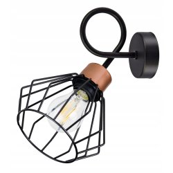 LAMPA KINKIET E27 żyrandol stały loft drut BRYLANT