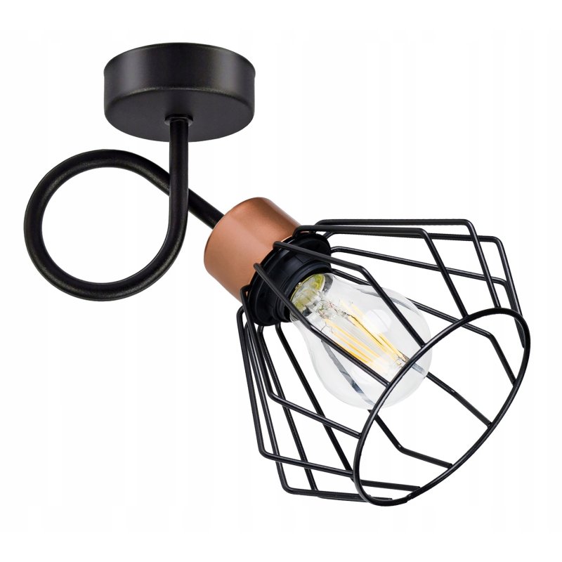 LAMPA KINKIET E27 żyrandol stały loft drut BRYLANT