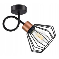 LAMPA KINKIET E27 żyrandol stały loft drut BRYLANT