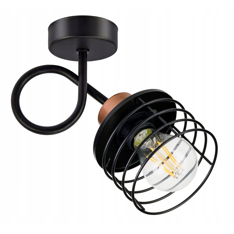 LAMPA KINKIET żyrandol stały loft drut SPRĘŻYNA