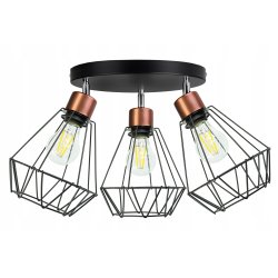 LAMPA plafon SUFITOWA ŻYRANDOL loft BRYLANT DRUT