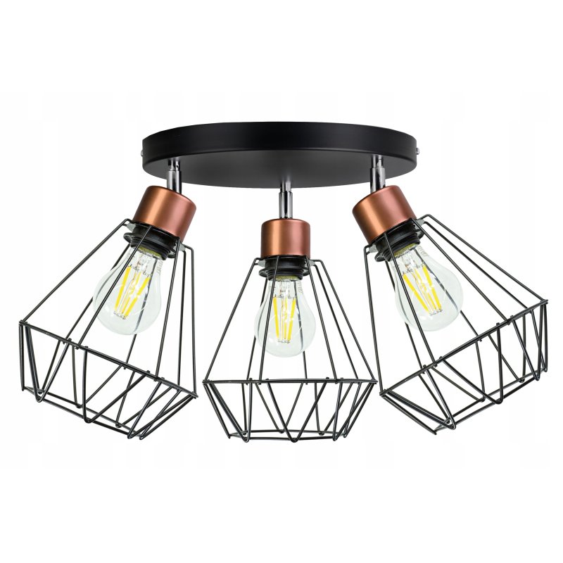 LAMPA plafon SUFITOWA ŻYRANDOL loft BRYLANT DRUT
