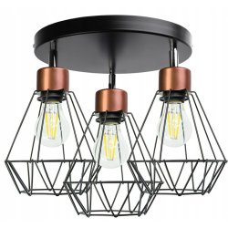 LAMPA plafon SUFITOWA ŻYRANDOL loft BRYLANT DRUT