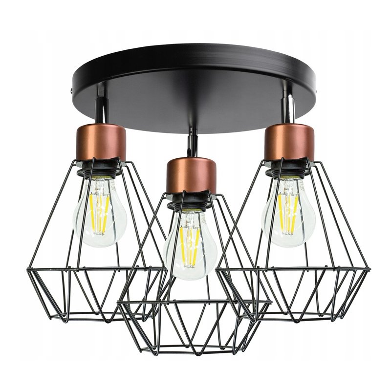 LAMPA plafon SUFITOWA ŻYRANDOL loft BRYLANT DRUT