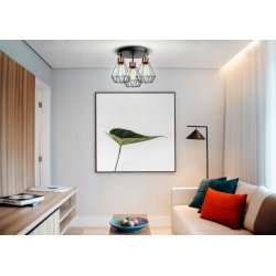 LAMPA plafon SUFITOWA ŻYRANDOL loft BRYLANT DRUT