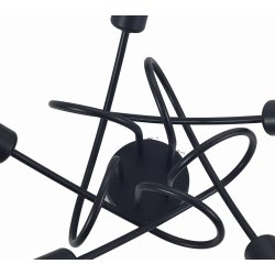 Lampa SUFITOWA żyrandol WISZĄCA LOFT plafon Drewno