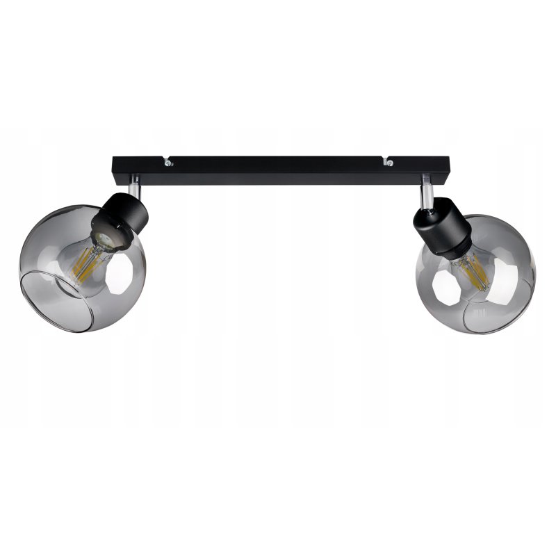 LAMPA PLAFON ŻYRANDOL regulowan BELKA KULA szklana