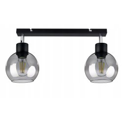 LAMPA PLAFON ŻYRANDOL regulowan BELKA KULA szklana