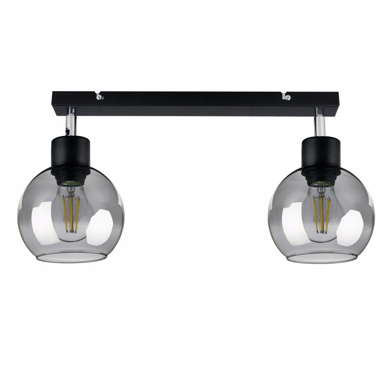 LAMPA PLAFON ŻYRANDOL regulowan BELKA KULA szklana