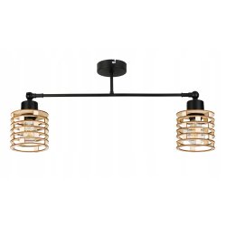 LAMPA sufitowa żyrandol regulowany LOFT E27 Drewno
