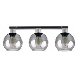 LAMPA plafon SUFITOWA ŻYRANDOL stały loft CHROM 3