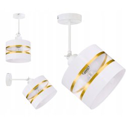 LAMPA KINKIET żyrandol regulowany LOFT ABAŻUR 20cm