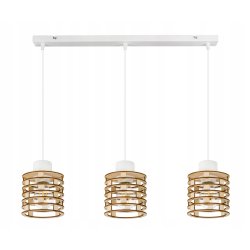 LAMPA WISZĄCA ZWIS żyrandol sufitowa LOFT Drewno 3