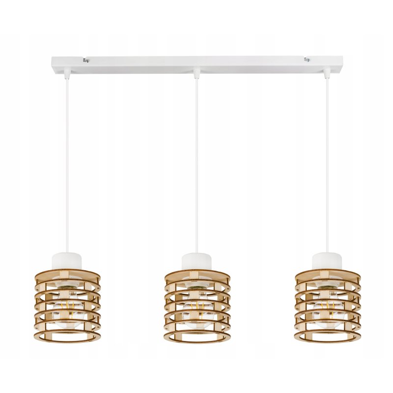 LAMPA WISZĄCA ZWIS żyrandol sufitowa LOFT Drewno 3