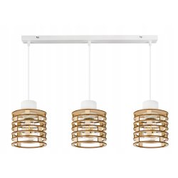 LAMPA WISZĄCA ZWIS żyrandol sufitowa LOFT Drewno 3