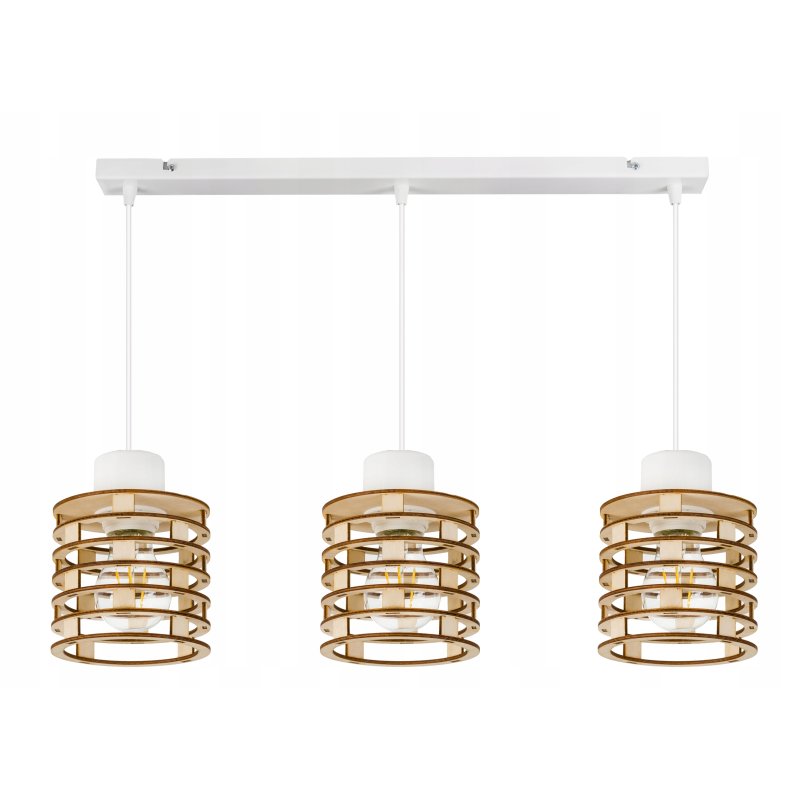 LAMPA WISZĄCA ZWIS żyrandol sufitowa LOFT Drewno 3
