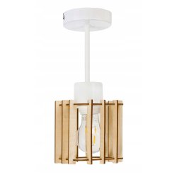 LAMPA WISZĄCA stała żyrandol sufit DREWNO KOSTKA