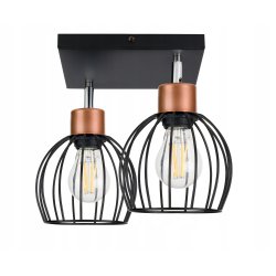LAMPA sufit PLAFON ŻYRANDOL regulowany loft KULA 2