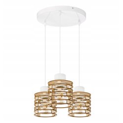 LAMPA WISZĄCA ZWIS żyrandol sufitowa LOFT Drewno 3
