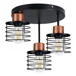 LAMPA PLAFON ŻYRANDOL WYSOKI loft drut SPRĘŻYNA