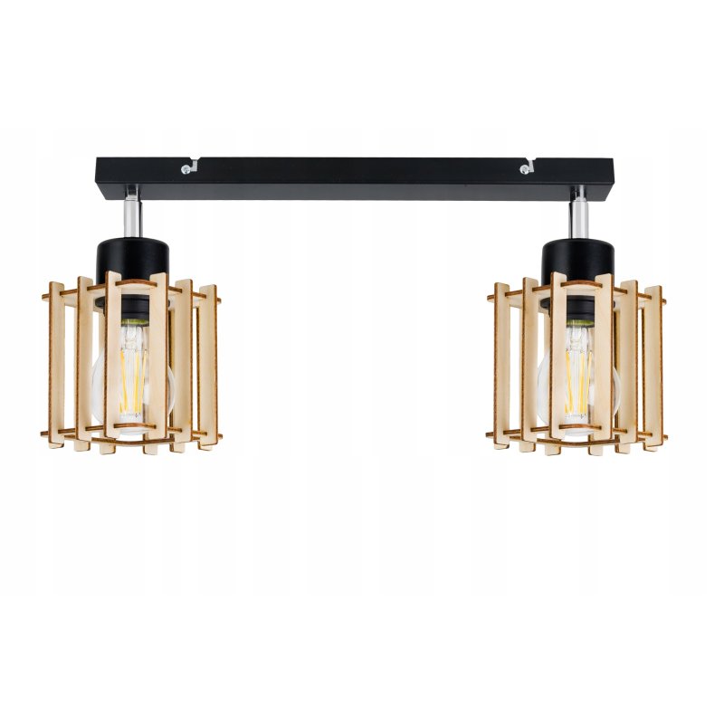 LAMPA WISZĄCA plafon żyrandol sufitowa LOFT Drewno