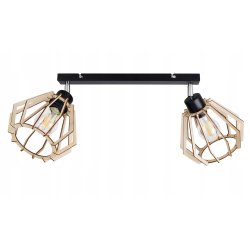 LAMPA przegub żyrandol E27 sufitowa BRYLANT Drewno