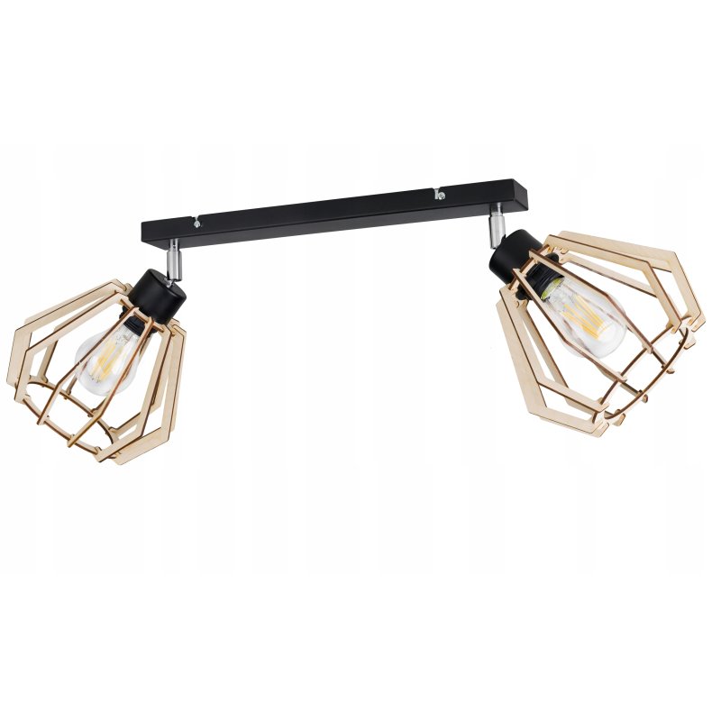 LAMPA przegub żyrandol E27 sufitowa BRYLANT Drewno