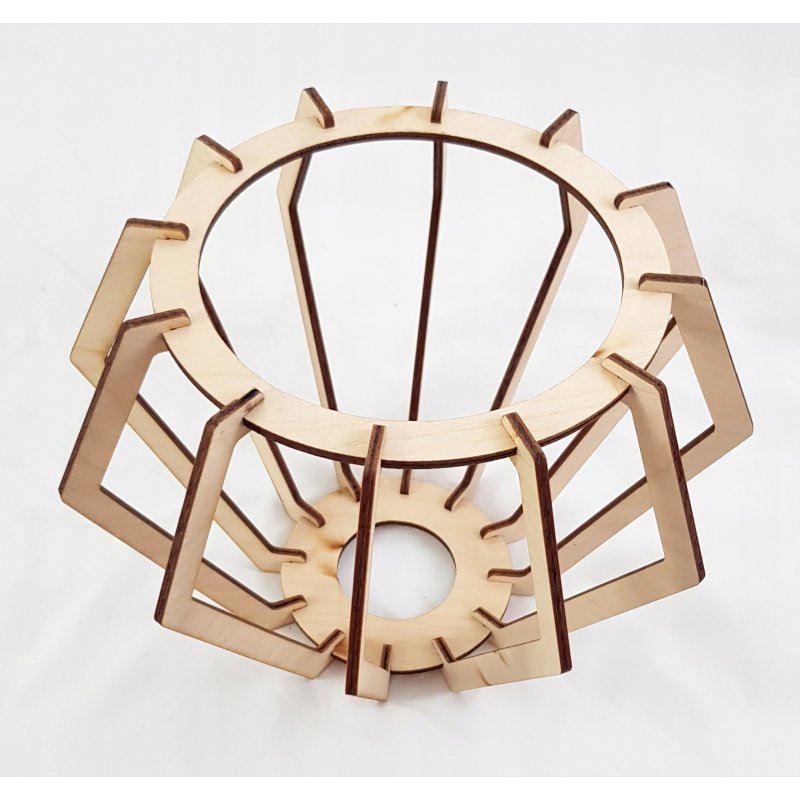 LAMPA przegub żyrandol E27 sufitowa BRYLANT Drewno