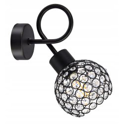 LAMPA KINKIET żyrandol stały LOFT Klosz KRYSZTAŁ