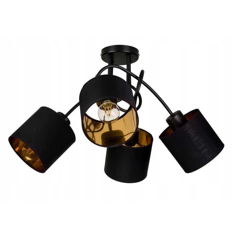 Lampa SUFITOWA żyrandol WISZĄCA LOFT abażur na E27