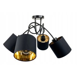Lampa SUFITOWA żyrandol WISZĄCA LOFT abażur na E27