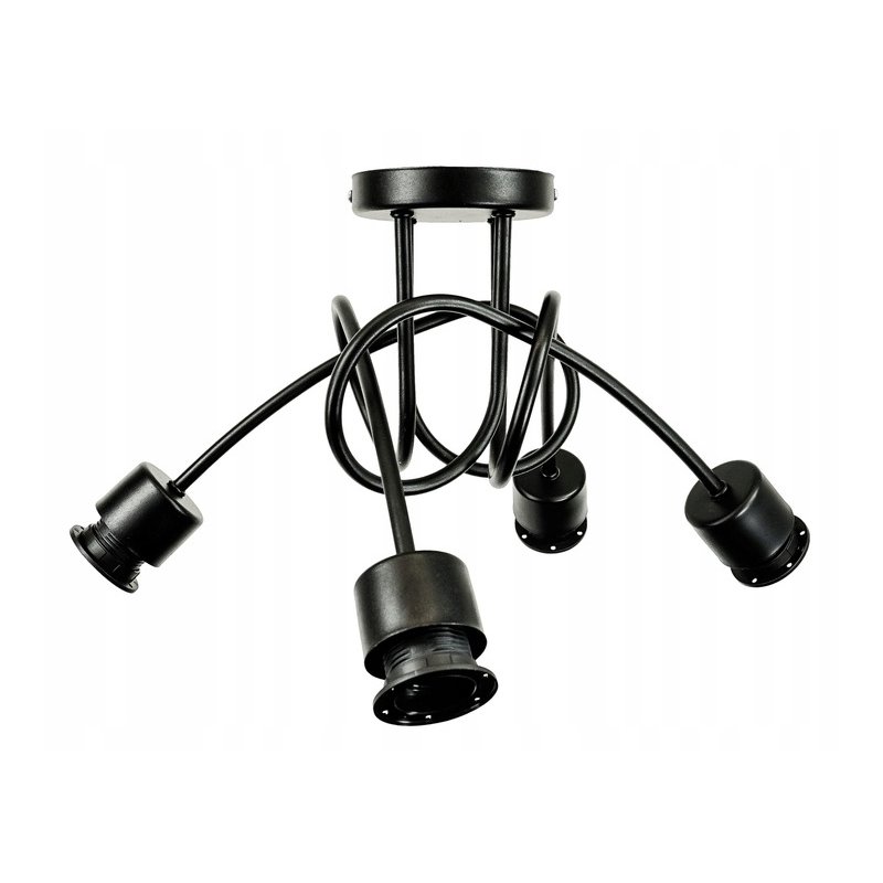 Lampa SUFITOWA żyrandol WISZĄCA LOFT abażur na E27