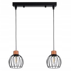 LAMPA WISZĄCA ZWIS żyrandol sufit loft drut KULA 2