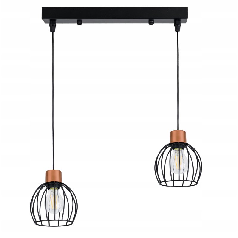 LAMPA WISZĄCA ZWIS żyrandol sufit loft drut KULA 2