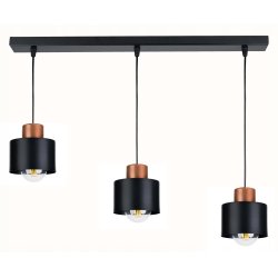 LAMPA wisząca sufitowa ŻYRANDOL ZWIS KUBEK Miedź