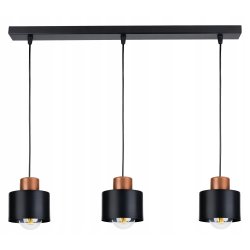 LAMPA wisząca sufitowa ŻYRANDOL ZWIS KUBEK Miedź