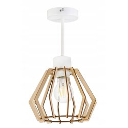 LAMPA WISZĄCA stała żyrandol sufit DREWNO BRYLANT