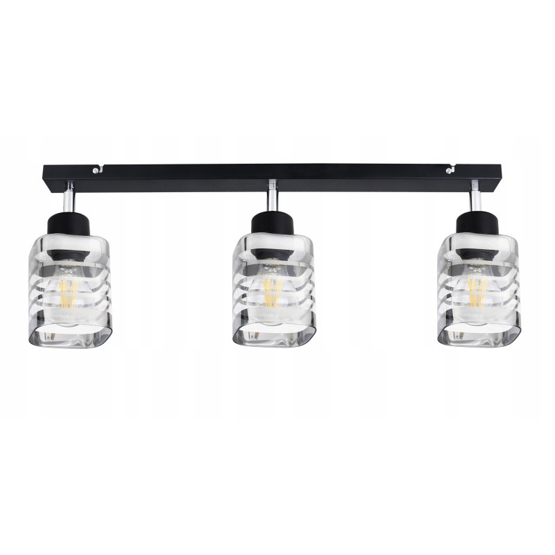LAMPA sufitowa PLAFON ruch ŻYRANDOL Klosz Szklany