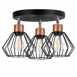 LAMPA plafon SUFITOWA ŻYRANDOL loft BRYLANT DRUT