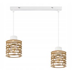 LAMPA WISZĄCA ZWIS żyrandol sufitowa LOFT Drewno 2