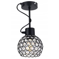 LAMPA WISZĄCA stała żyrandol sufitowa E27 KRYSZTAŁ