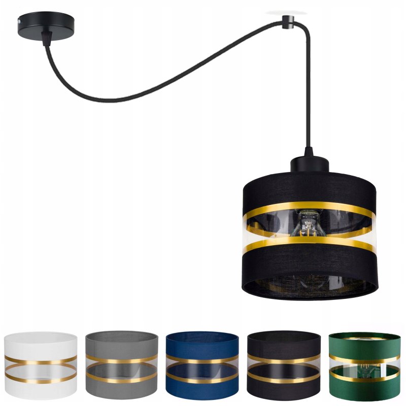 LAMPA sufitowa wisząca ZWIS Loft E27 PAJĄK ABAŻUR