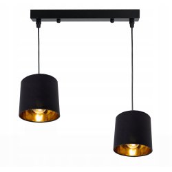 LAMPA WISZĄCA ZWIS żyrandol sufiowa ABAŻUR złoty 2