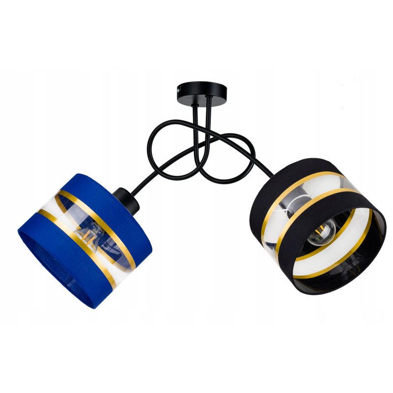 Lampa SUFITOWA żyrandol WISZĄCA LOFT abażur na E27