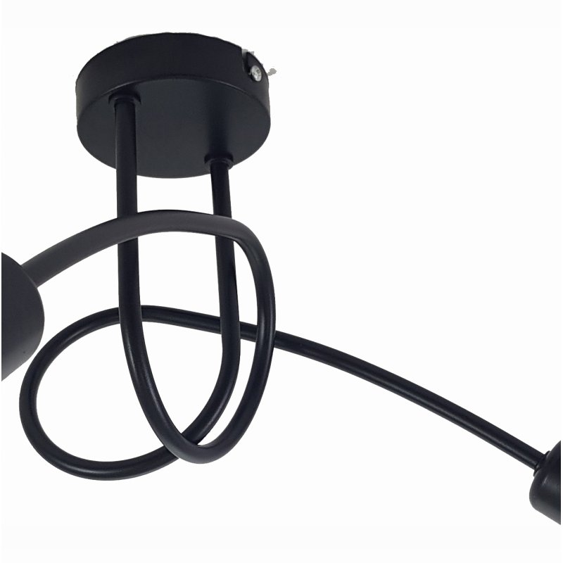 Lampa SUFITOWA żyrandol WISZĄCA LOFT abażur na E27